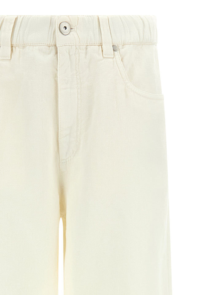 Brunello Cucinelli Cotton Trousers Pants - Beige | 34351792c895126922791d0d5972013bcb34aacb