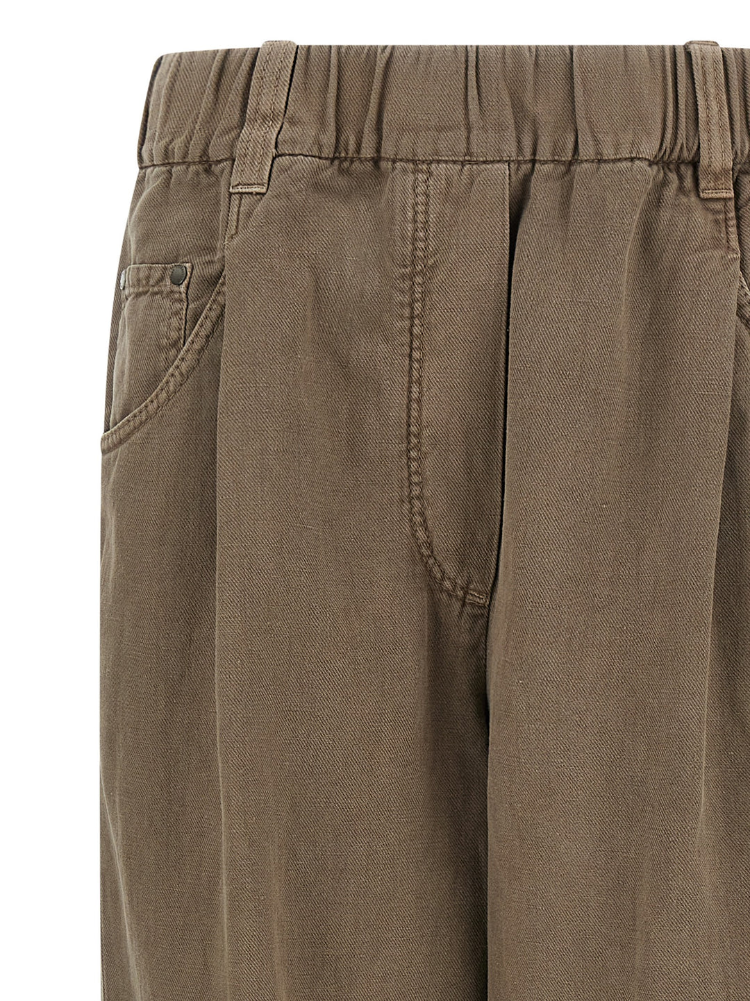 Brunello Cucinelli Cotton Trousers Pants - Brown | 8396797d0e65ad7caf1b45ff07c0a81a31c66ab7