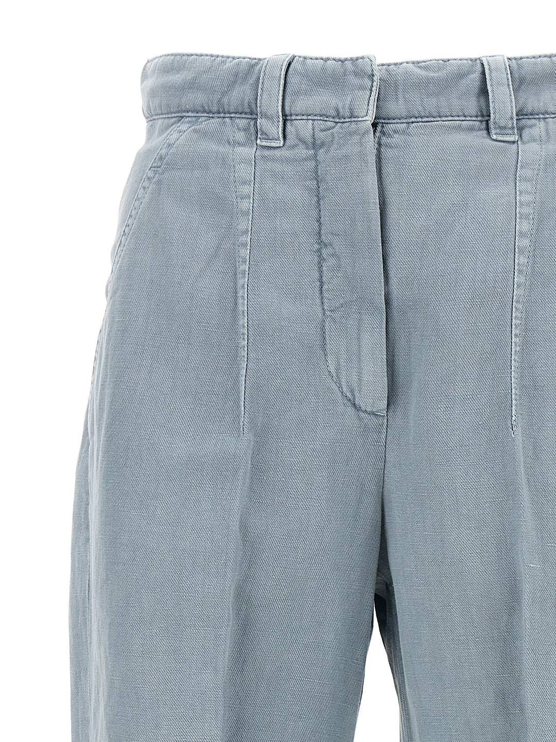 Garment-Dyed Jeans Light Blue