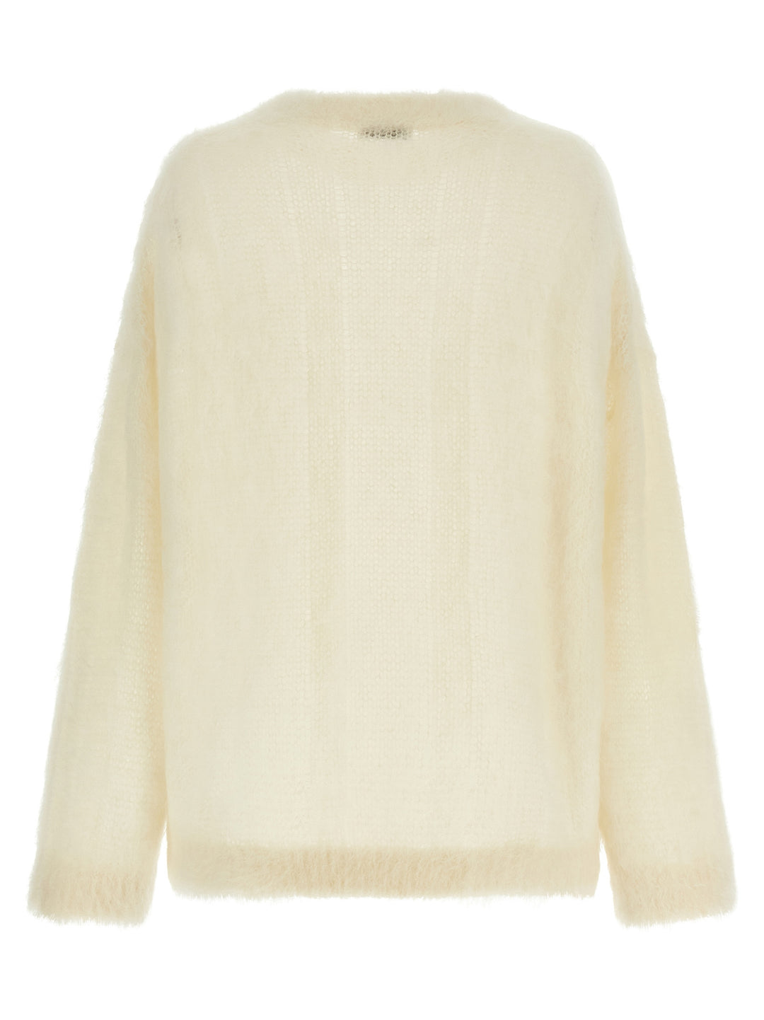 Brunello Cucinelli Mohair Silk Sweater Sweaters and Cardigans - White | 65aee24446ce782e167e6f08c92743e9970c1ddd