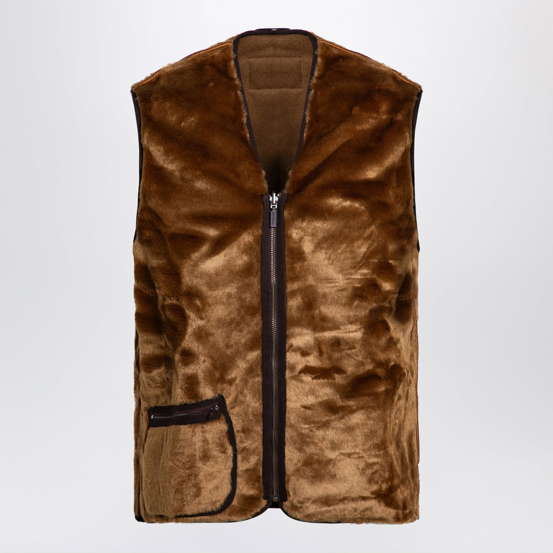 Barbour Chaleco Polar con Cremallera Marrón