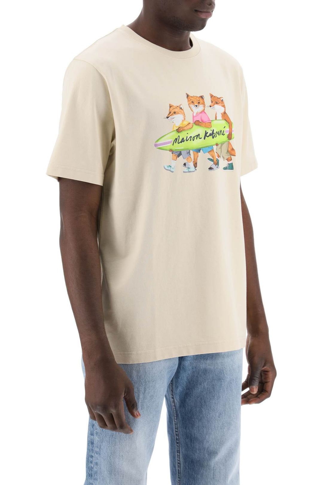 T Shirt Comfort Fit Surfing Foxes