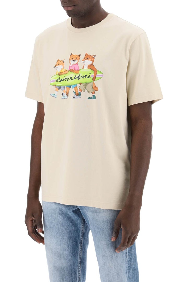 T Shirt Comfort Fit Surfing Foxes