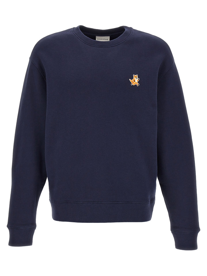 Speedy Fox Patch Sweatshirt Blue