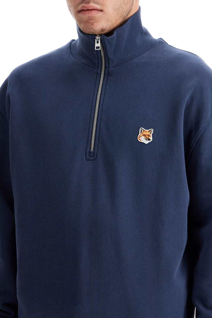 'Half Zip Sweatshirt With Fox Head