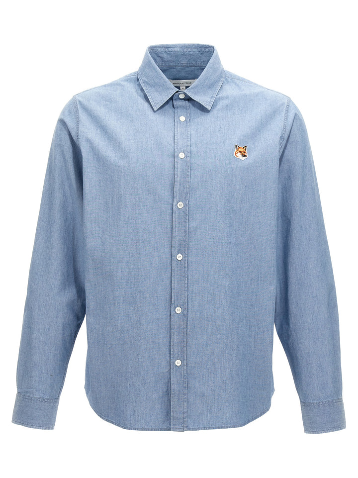 Fox Head Classic Shirt, Blouse Light Blue