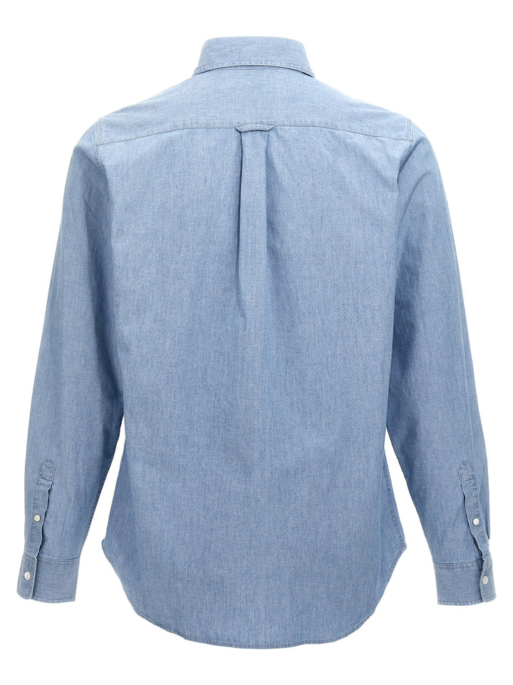 Fox Head Classic Shirt, Blouse Light Blue