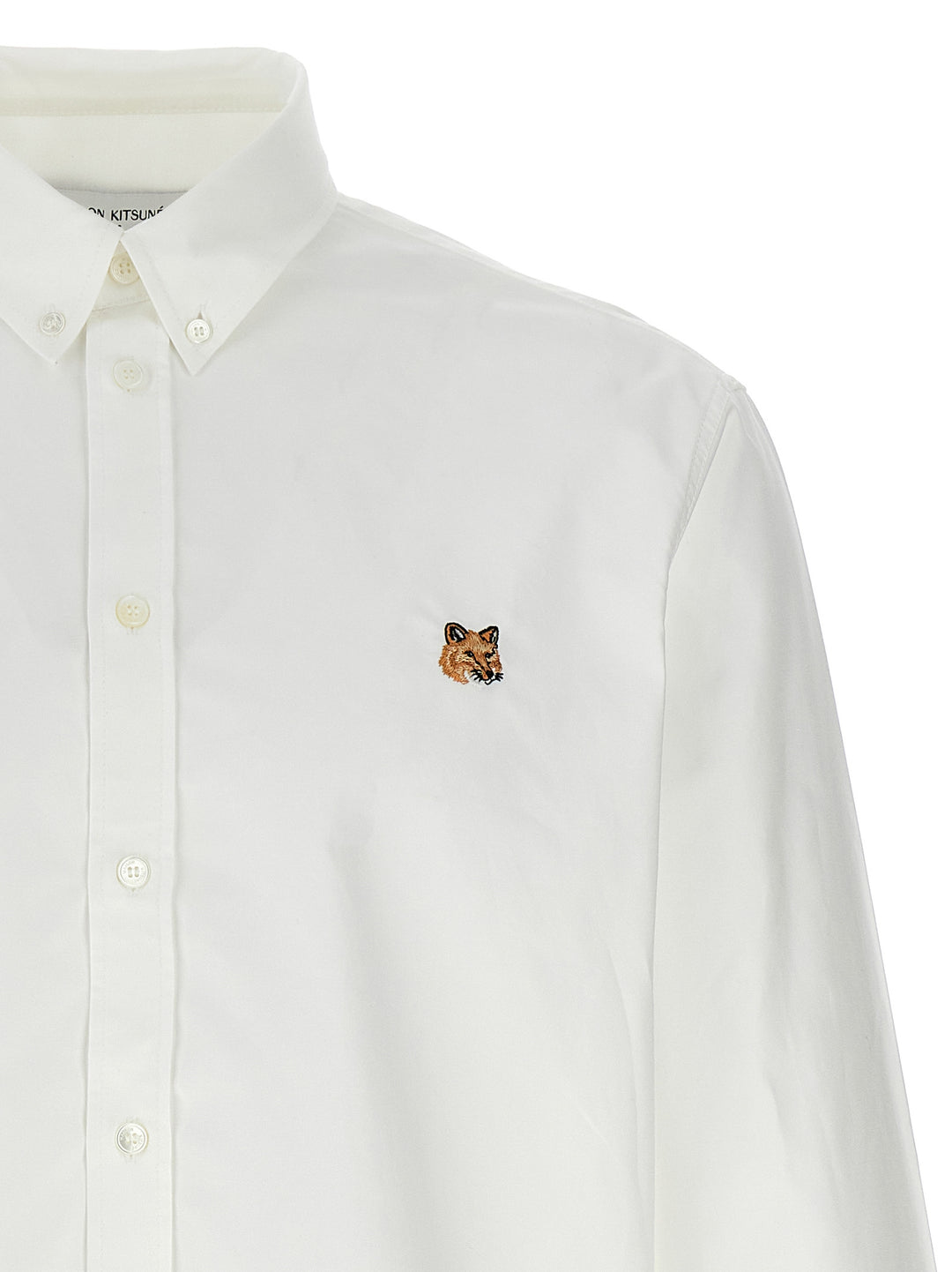 Mini Fox Head Shirt, Blouse White