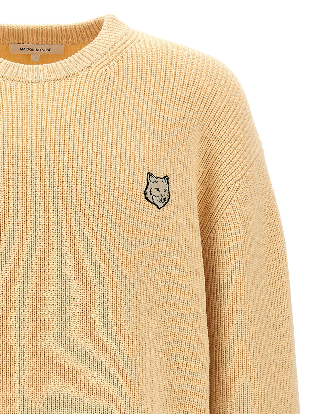 Bold Fox Head Sweater, Cardigans Beige