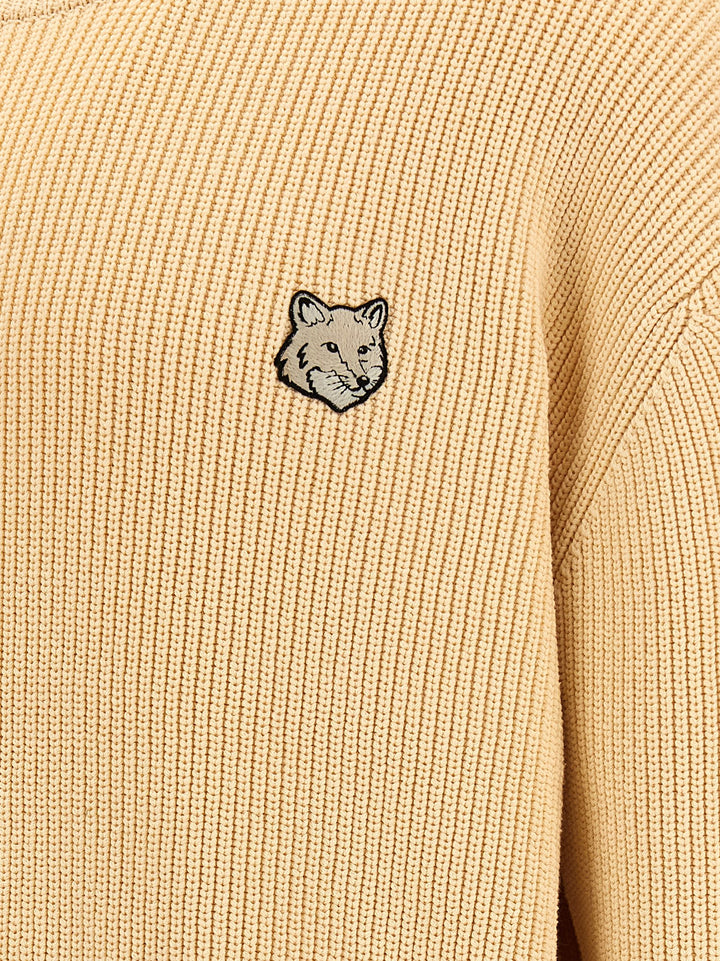 Bold Fox Head Sweater, Cardigans Beige