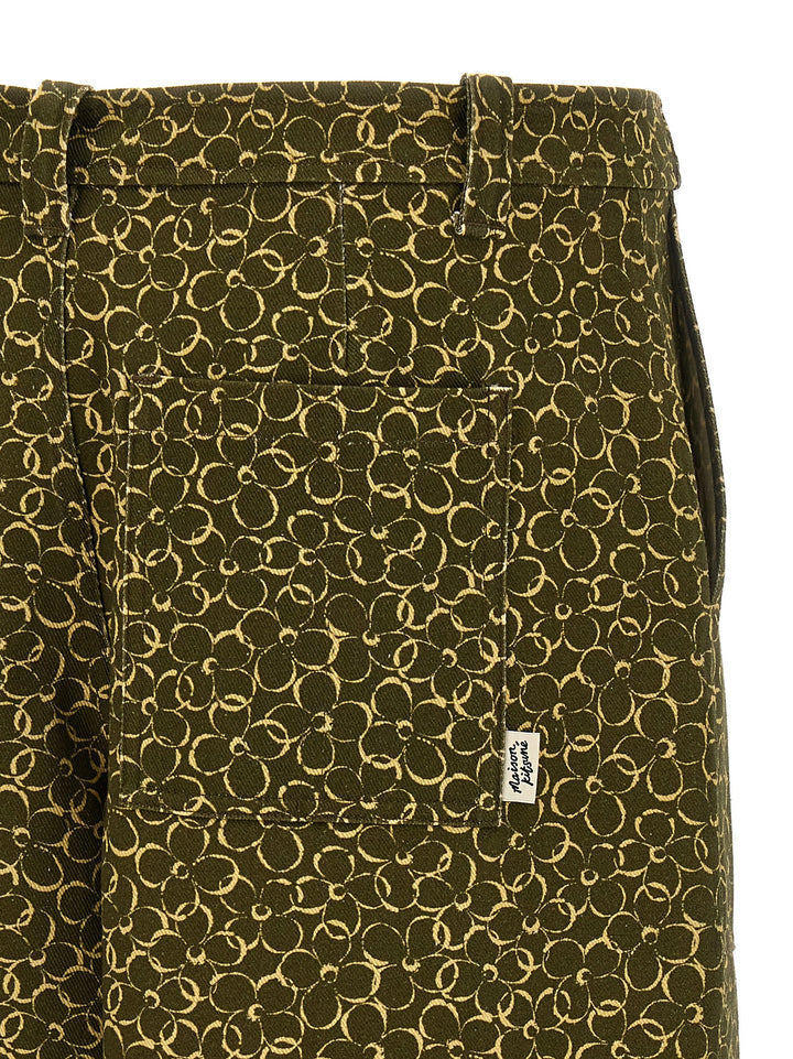 Floral Print Bermuda Shorts Bermuda, Short Green