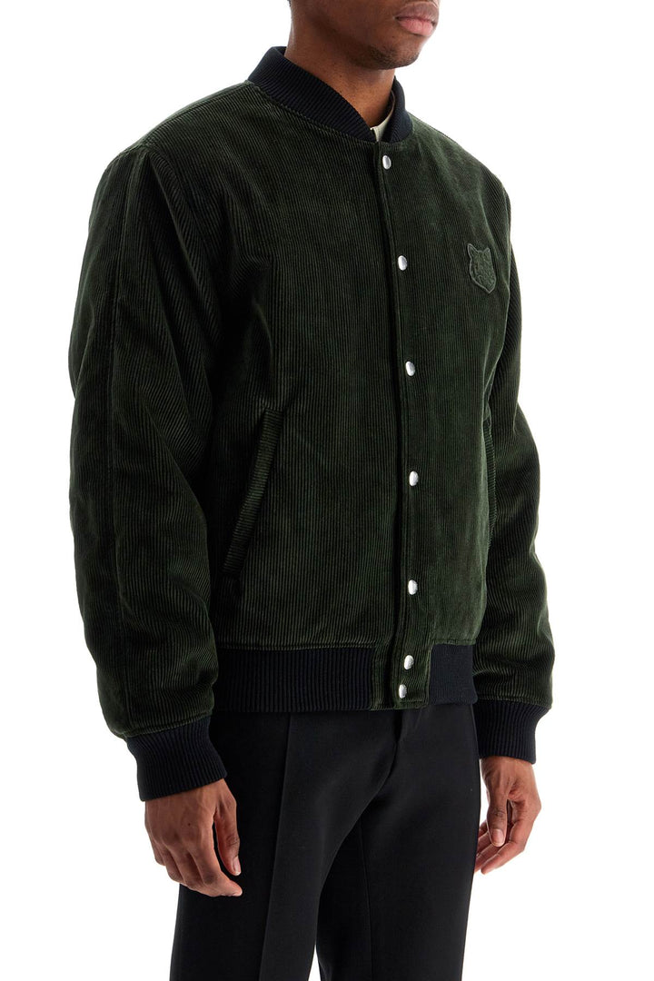 Ranger Green Polyester Bomber With Embroidered Logo