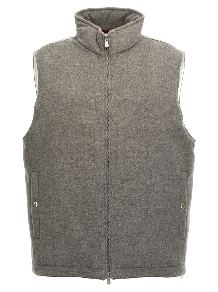 Cashmere Vest Gilet Gray