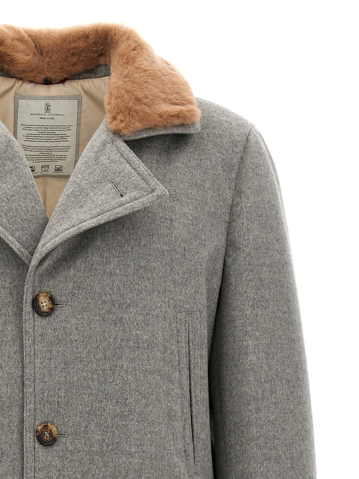 Cashmere Jacket Casual Jackets, Parka Gray