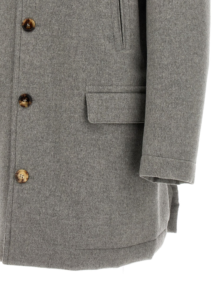 Cashmere Jacket Casual Jackets, Parka Gray