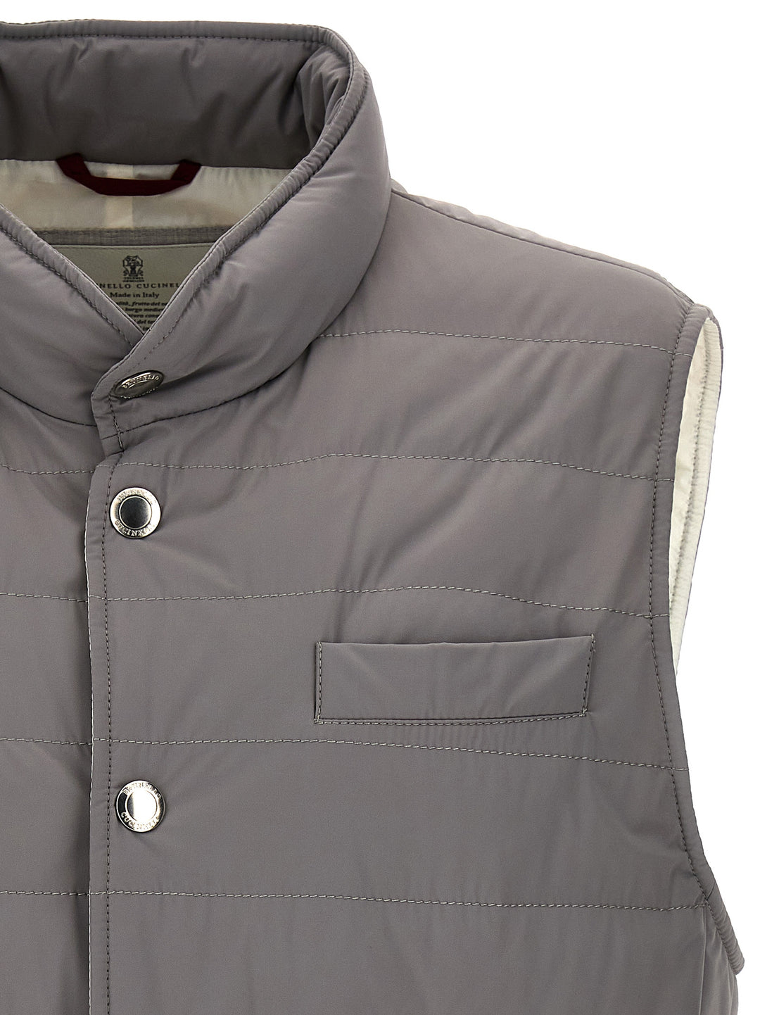 Padded Vest Gilet Gray