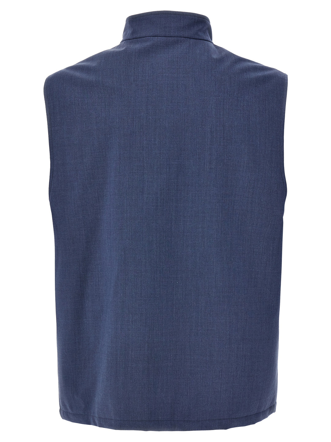 Wool Vest Gilet Blue