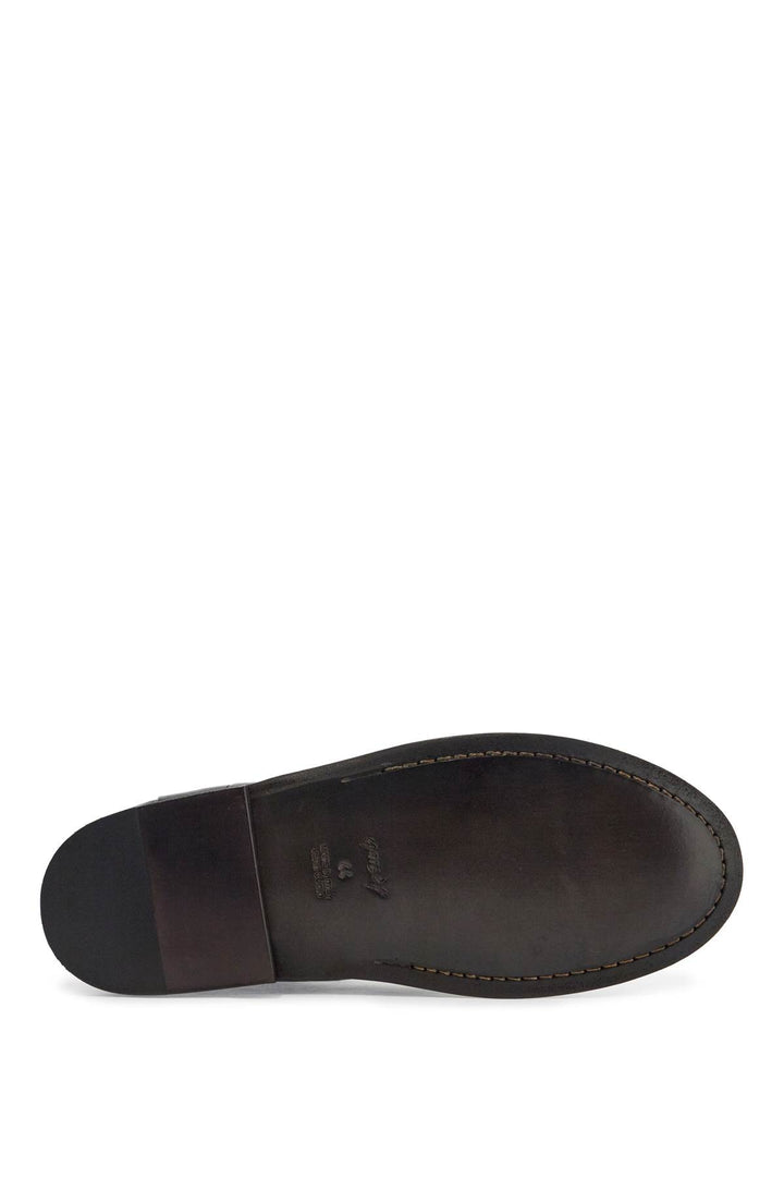 Dark Brown Calfskin Derby With Leather Sole