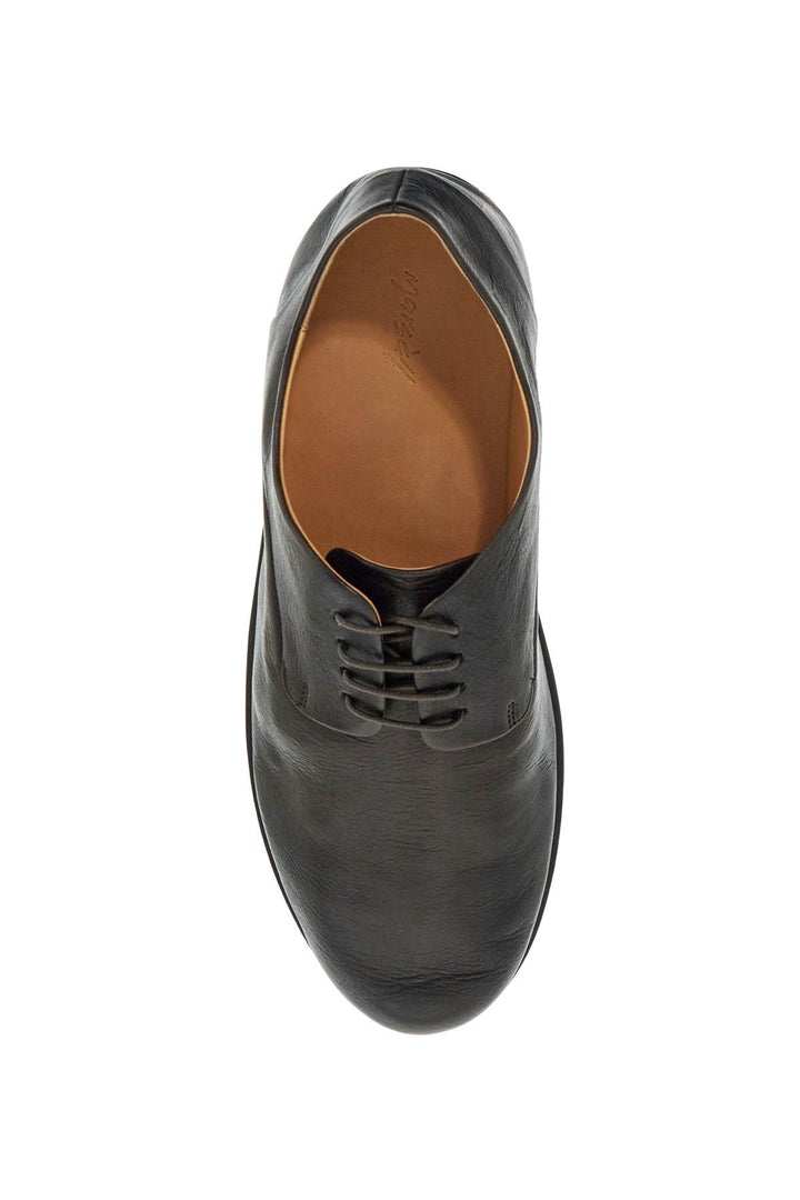 Dark Brown Calfskin Derby With Leather Sole