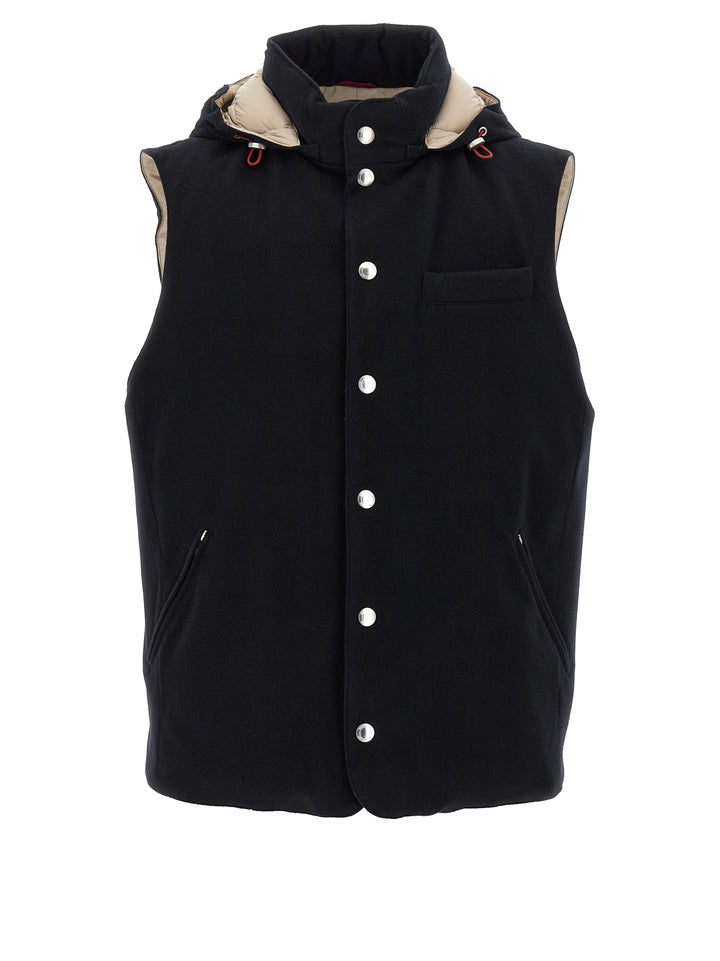 Brunello Cucinelli Padded Wool Vest Gilet - Black | bbc1f84ca161139a3d7d4906589ee4e26901d1e2