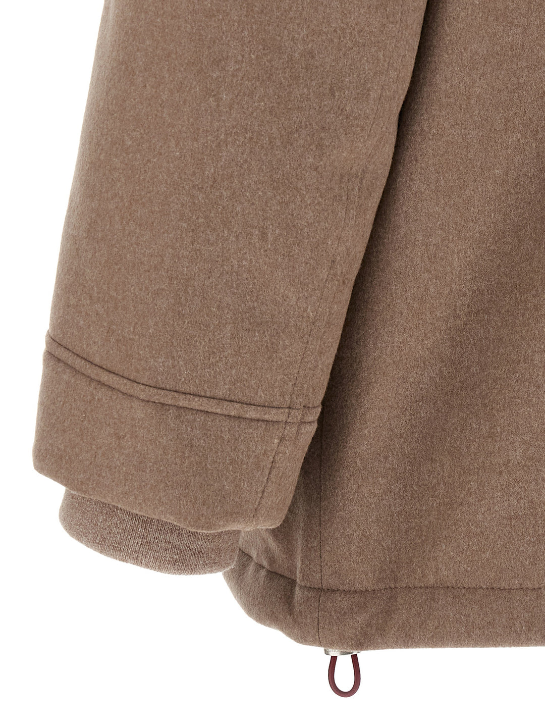 Brunello Cucinelli Flannel Down Jacket Puffer Jackets - Beige | 2f880531186149257118d44d36b6070e1139dfc6