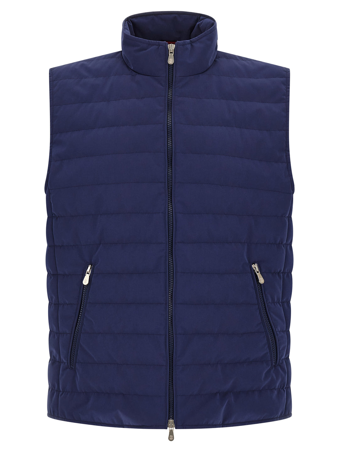 Brunello Cucinelli Quilted Vest Gilet - Blue | 1cf1a847432eaf31fd564c2f6db21a6b7bae225e