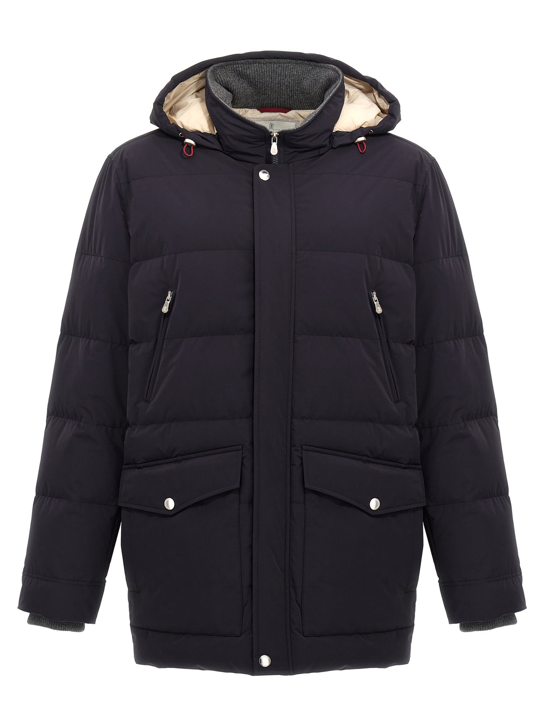 Hooded Down Jacket Casual Jackets, Parka Blue