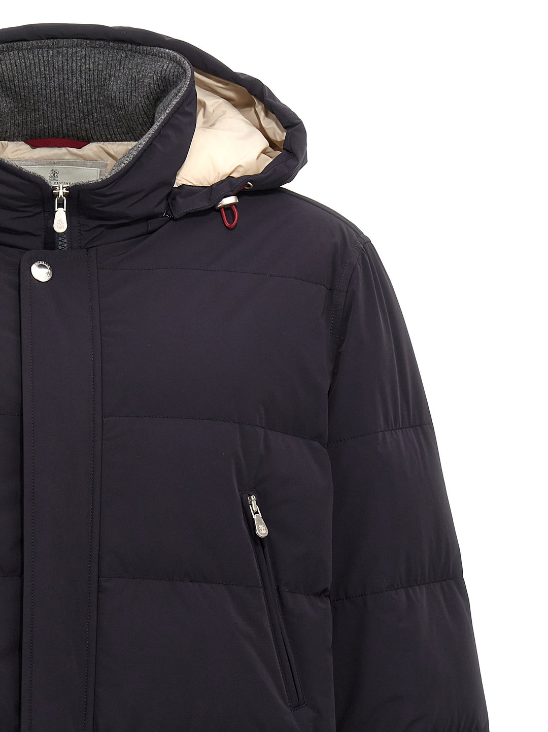 Hooded Down Jacket Casual Jackets, Parka Blue