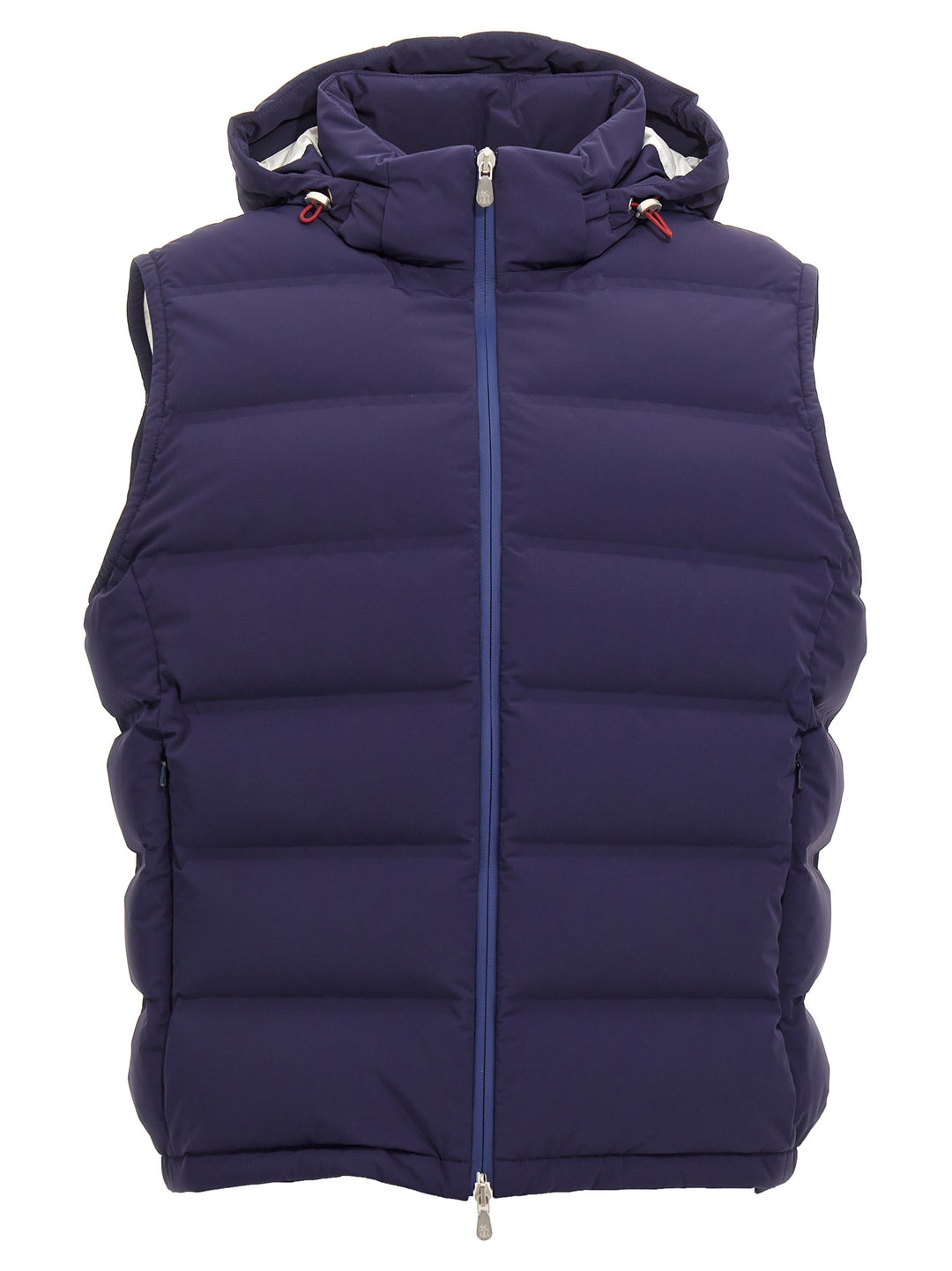 Hooded Vest Gilet Blue