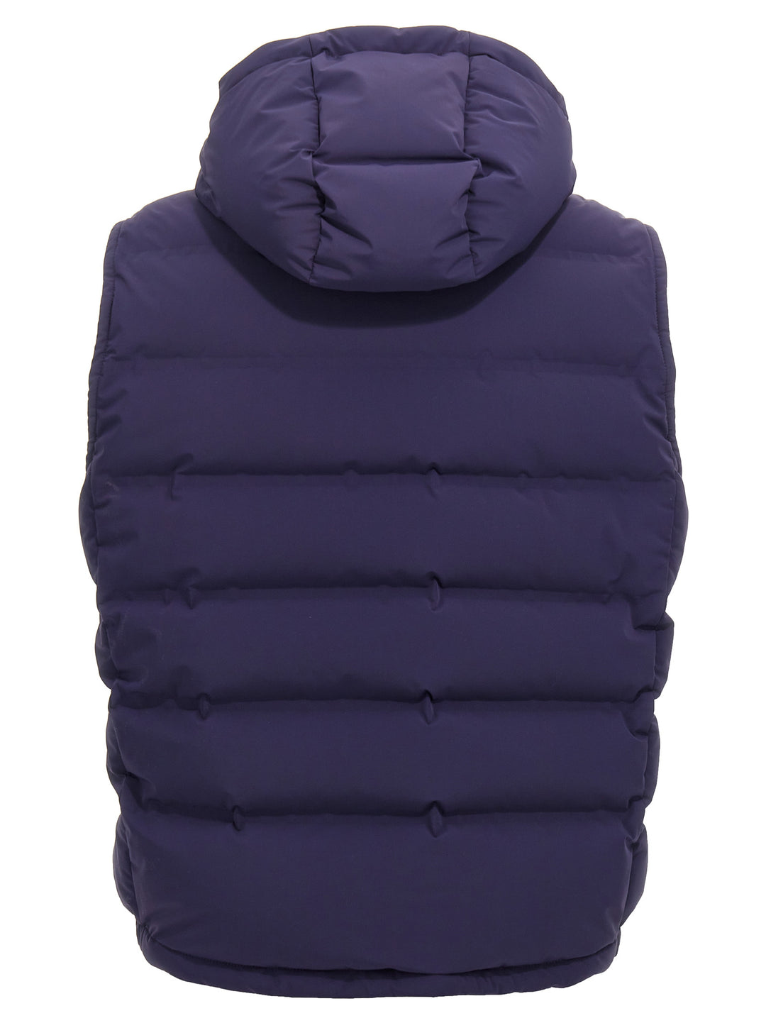 Hooded Vest Gilet Blue