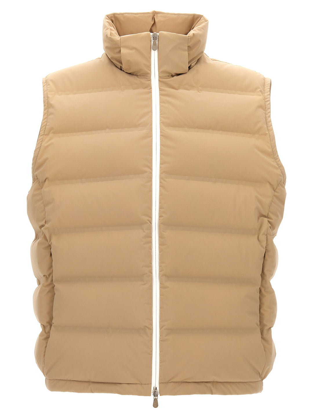 Hooded Vest Gilet Beige