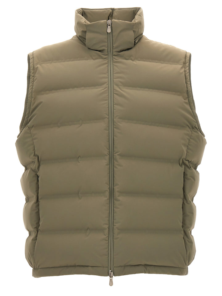 Hooded Vest Gilet Green