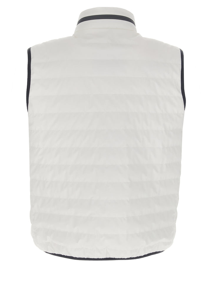 Logo Vest Gilet White