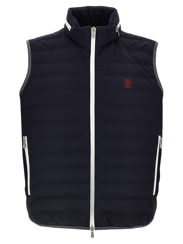 Logo Vest Gilet Blue