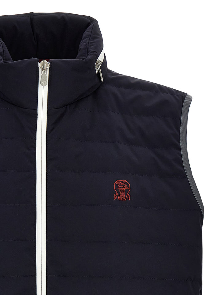 Logo Vest Gilet Blue