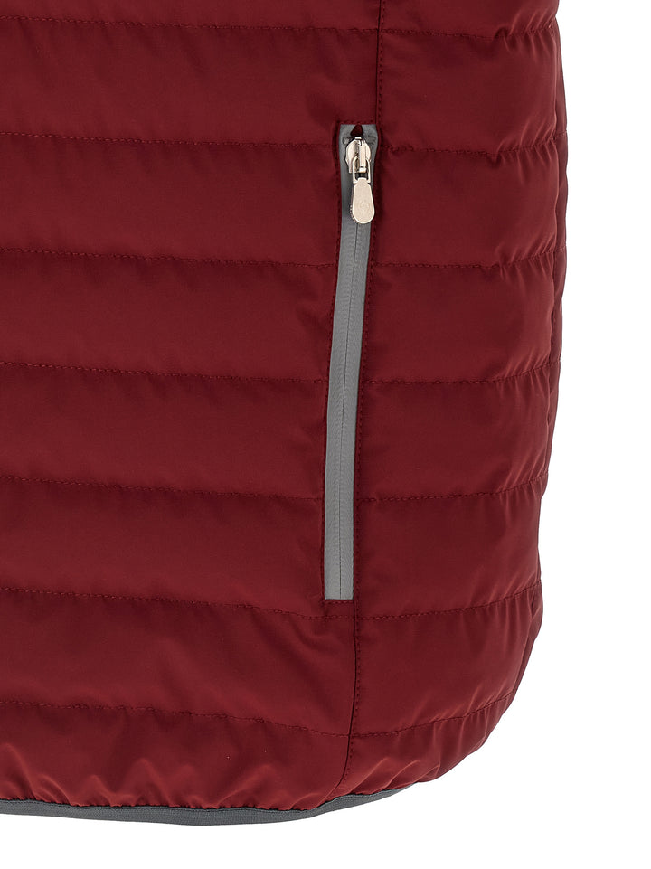 Brunello Cucinelli Logo Vest Gilet - Red | 866eb3960cdc3c68683fa35ad84b3e3f82c469c1