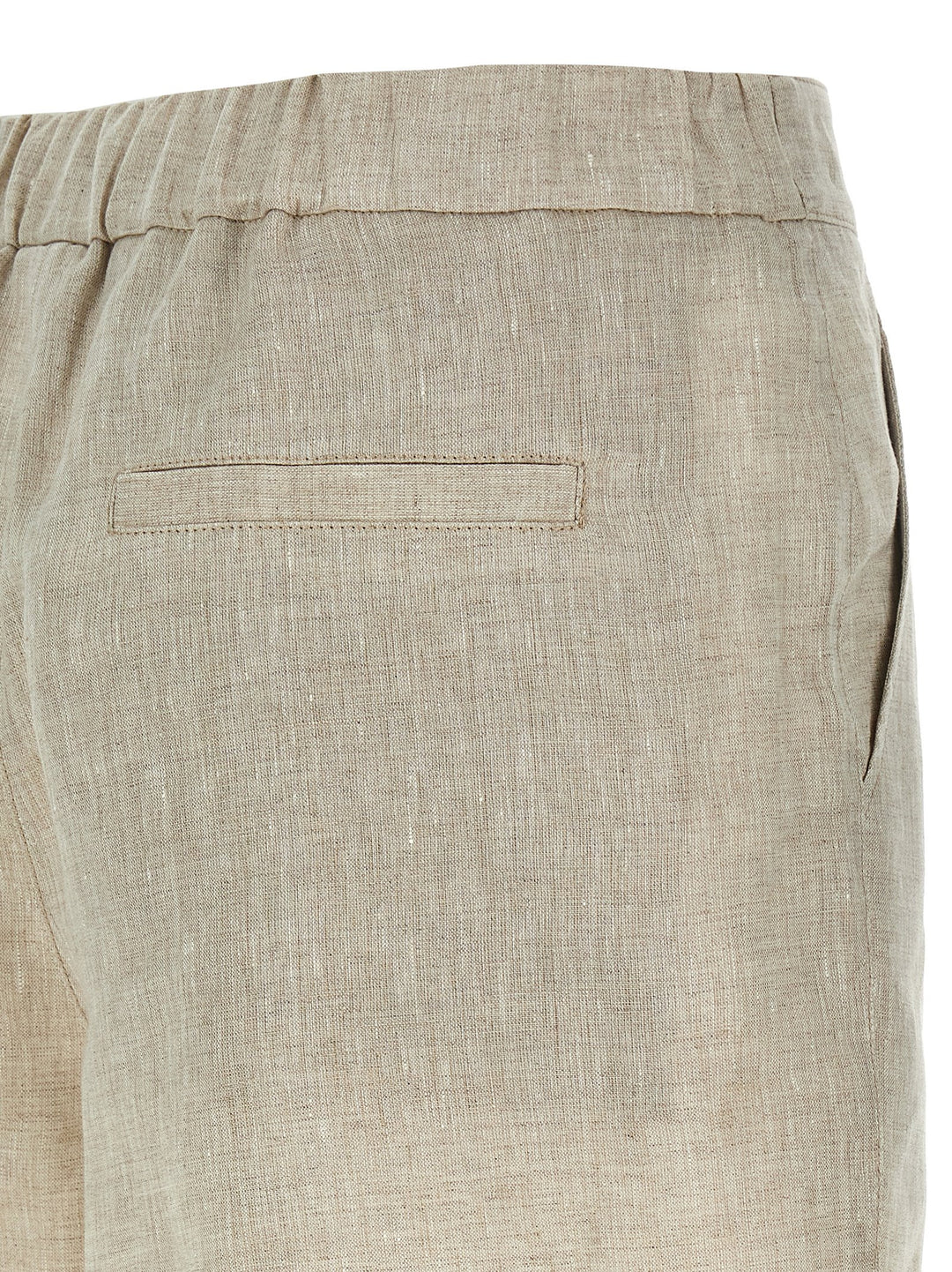 Linen Shorts Bermuda, Short Beige