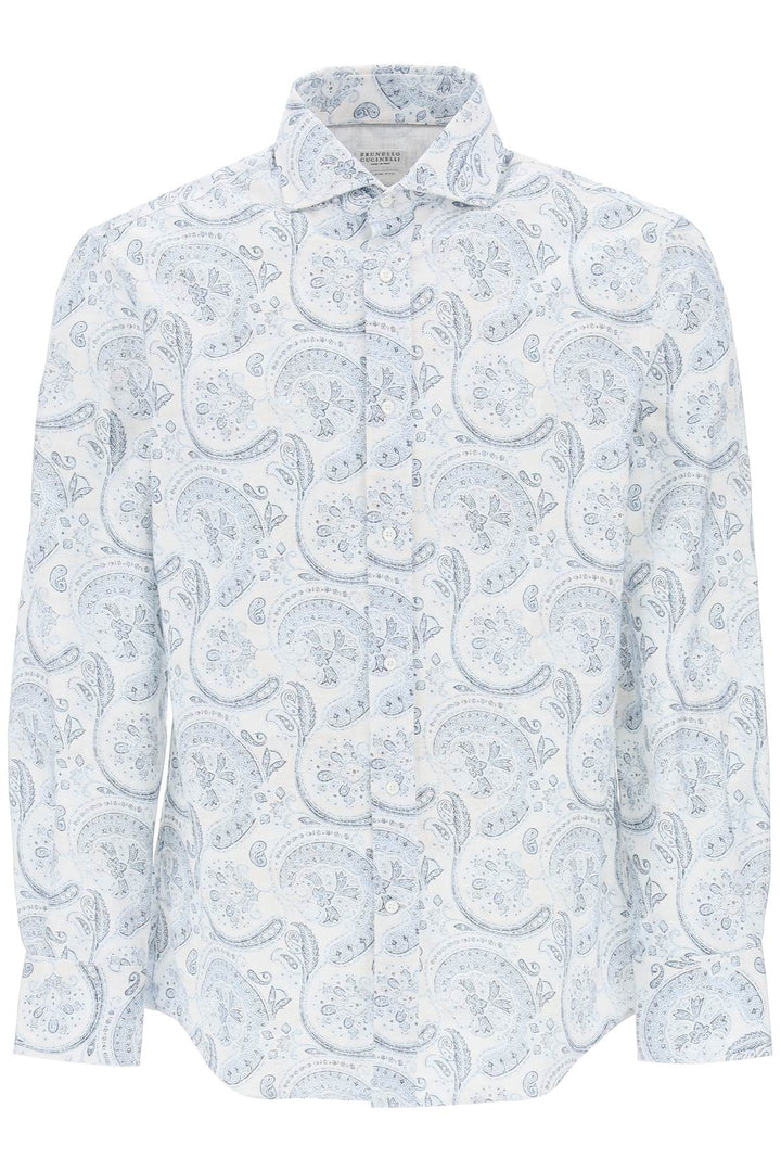 Oxford Shirt With Paisley Pattern