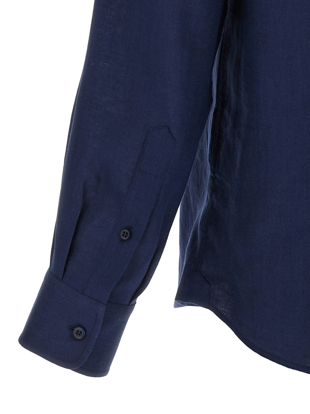 Brunello Cucinelli Linen Shirt Shirt and Blouse - Blue | 0dd6467eb4f329a0ce6dde6810a0a38fd7beb2ab