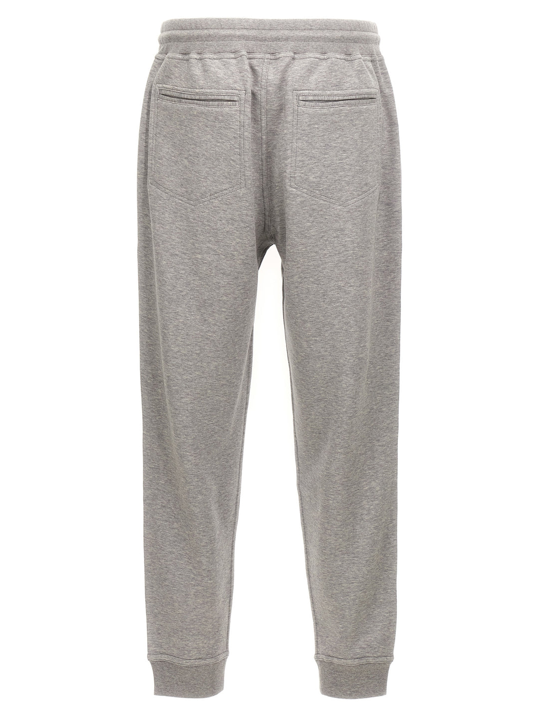 Cotton Blend Joggers Pants Gray