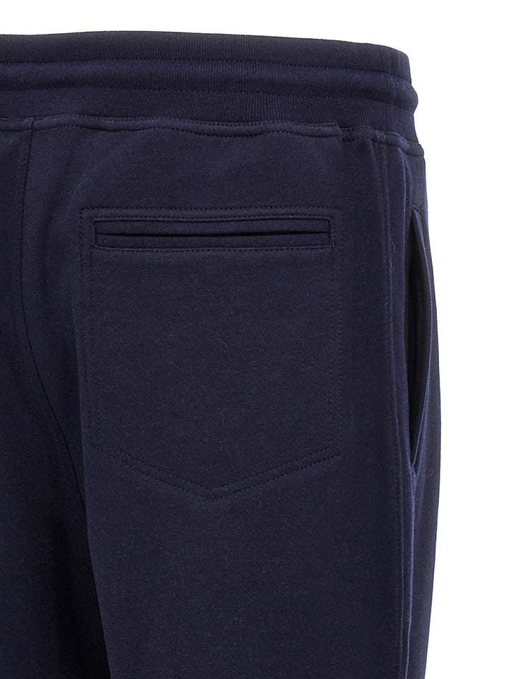 Cotton Blend Joggers Pants Blue