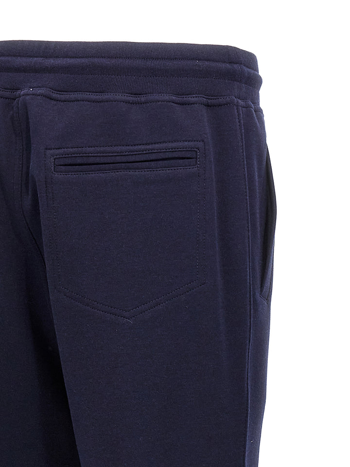 Cotton Blend Joggers Pants Blue