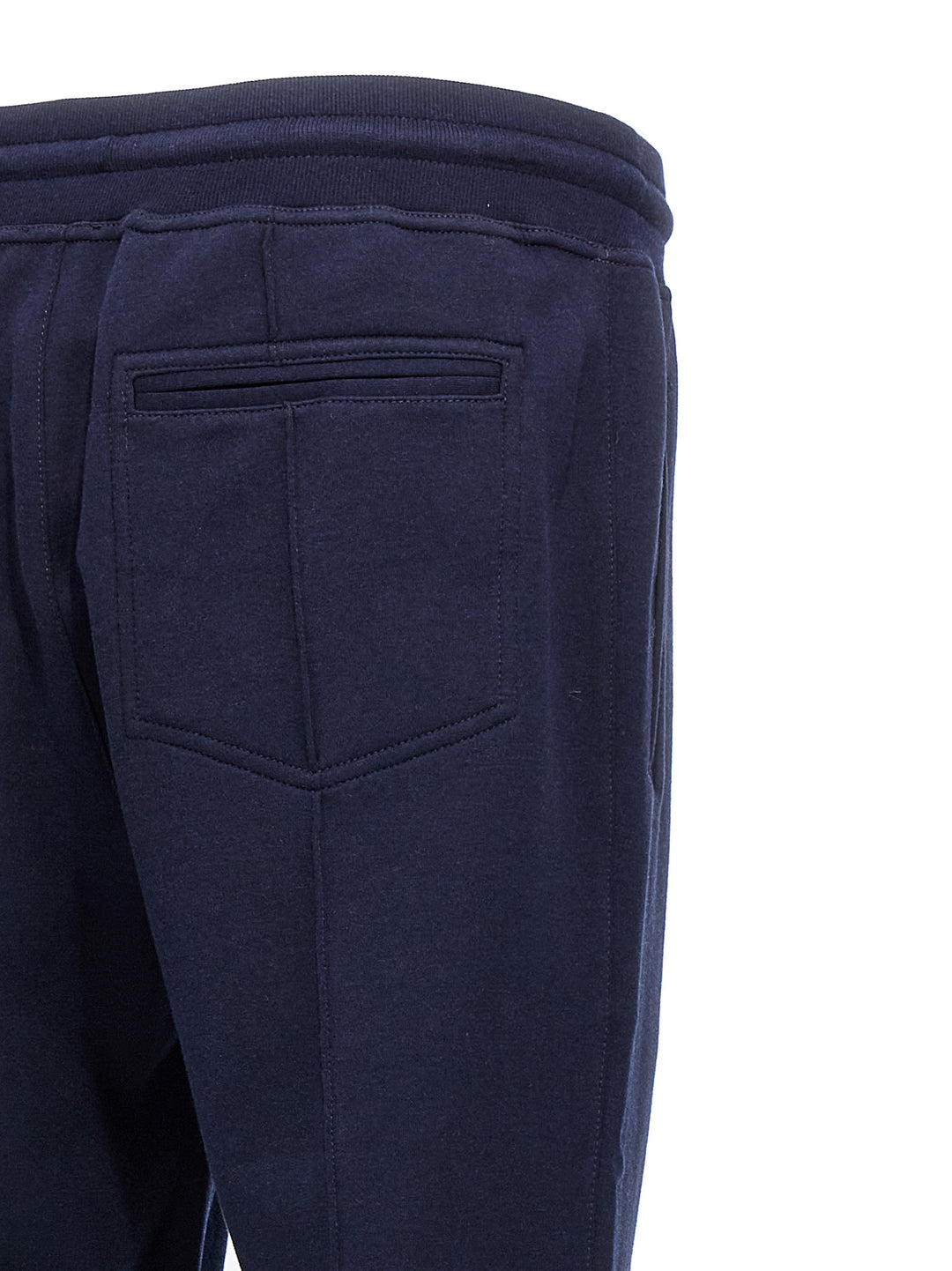 Cotton Blend Joggers Pants Blue