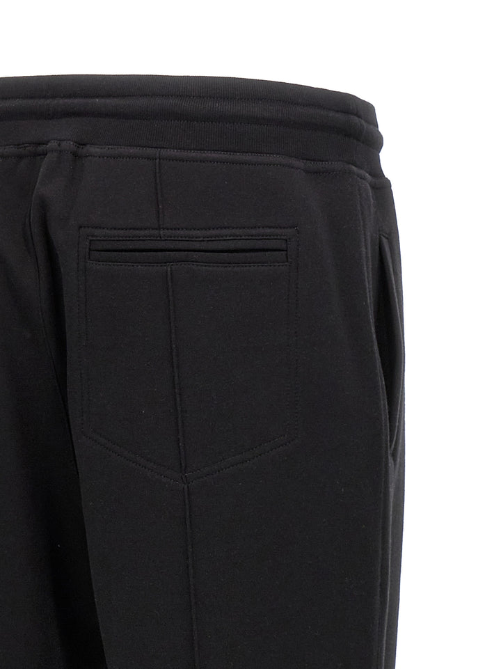 Cotton Blend Joggers Pants Black