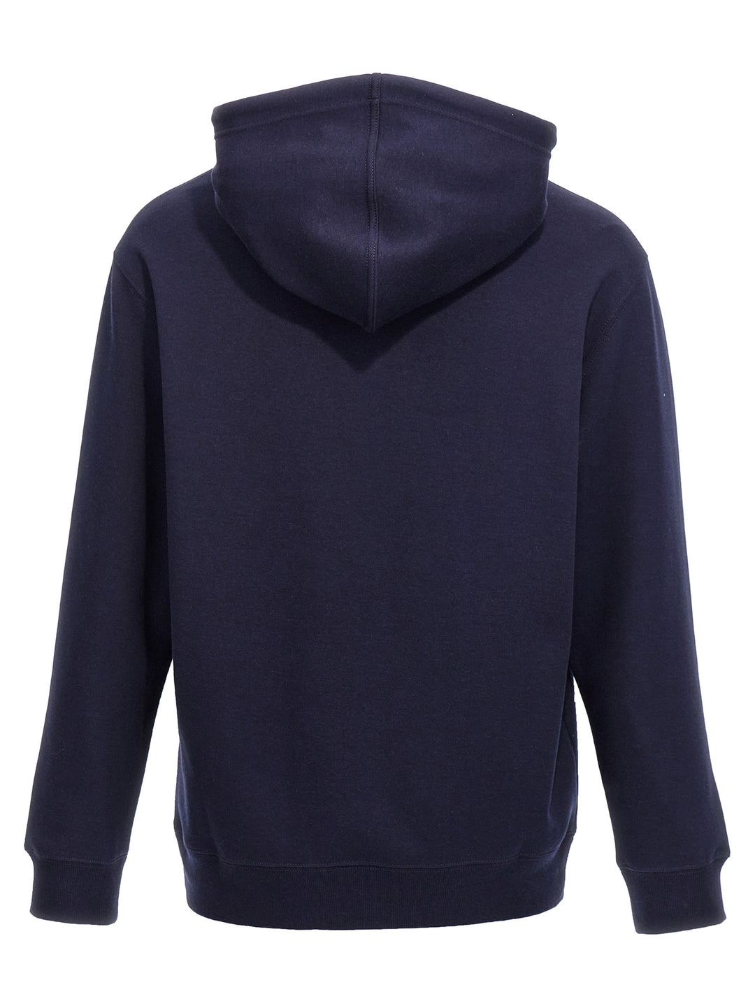 Cotton Blend Hoodie Sweatshirt Blue