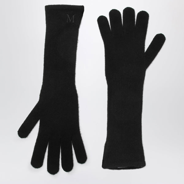Long Black Cashmere Gloves