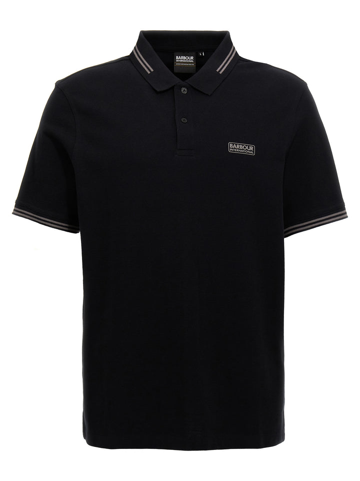 Essential Tipped Polo Black