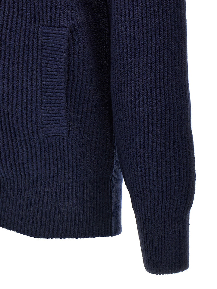 Zip Cardigan Sweater, Cardigans Blue