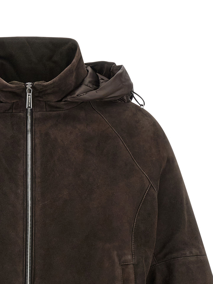Moorer Elite Puffer Jackets - Brown | 83c6bebe81fa5337b3d390cfd05ffc8aa670b80f