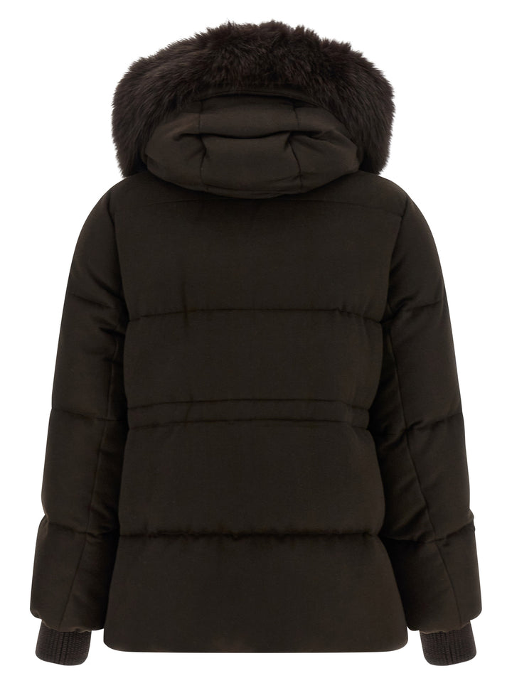 Moorer Attica Puffer Jackets - Brown | 03235220c3609c3918b97e5754fe1215a33a9781